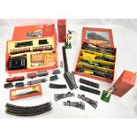 HORNBY AND TRI-ANG; a group of model railway including boxed No.1 Passenger Train Set, O gauge