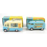 CORGI; a 428 Smith's Mister Softee Ice Cream Van with internal figure present and 441 Volkswagen '