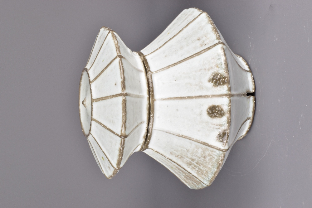 KENYON HANSEN; an angular porcelain jar and cover, impressed K mark, height 17.5cm. Provenance: - Image 3 of 9