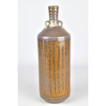 RICHEY BELLINGER; a lugged stoneware bottle, painted signature, height 29.5cm. Bellinger is based in