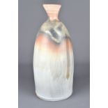 MACY DORF; a smoke fired earthenware bottle, painted signature and dated 1988, height 28cm. Dorf