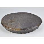 ANNE METTE HJORTSHOJ (born 1973); a salt glazed platter, impressed AMH mark, diameter 25cm. (D)