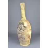 SCOTT GRAY; a tall wood fired stoneware bottle, height 49.5cm. Gray is based in Goldendale,