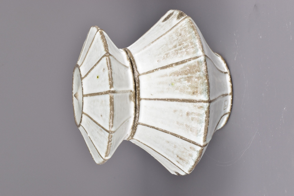 KENYON HANSEN; an angular porcelain jar and cover, impressed K mark, height 17.5cm. Provenance: - Image 2 of 9