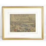 RUDOLF HELMUT SAUTER (1895-1977); pastel on buff paper, 'A Day at the Races', signed and dated