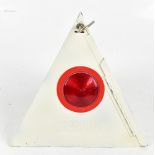 GREENHAM; a white painted road lamp of pyramid form, height 29.5cm.Additional InformationThe item