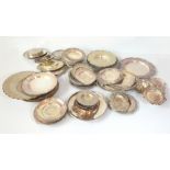 A group of silver plated card trays and salvers including a pierced and cast decorated salver,