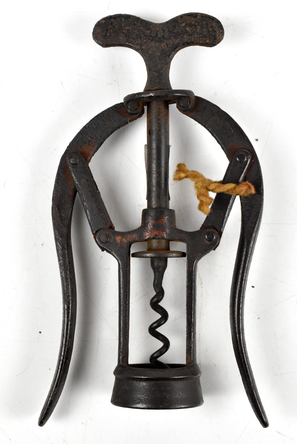 JAMES HEELEY & SONS; an A1 patent double level action corkscrew, height 16.5cm.Additional