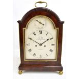 LADD OF CANNON STREET LONDON; an early 19th century mahogany bracket clock with double fusee