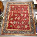 ***WITHDRAWN*** A good and large hand woven Egyptian Agra carpet by Tricana, 363 x 274cm,