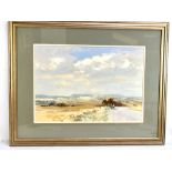 JAMES LONGUEVILLE (born 1942); pastel, country landscape, signed lower right, 41 x 60cm, framed