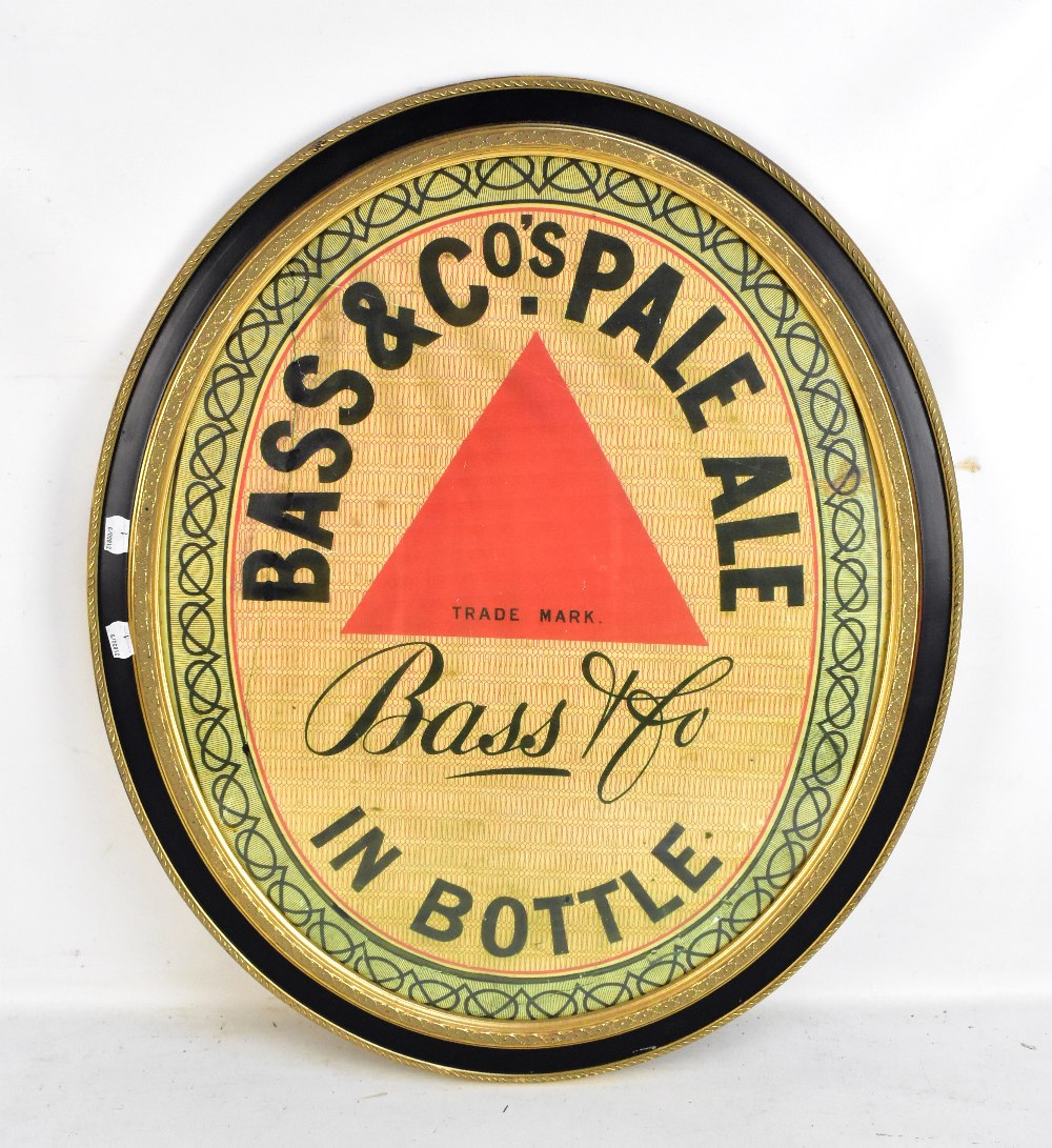 BASS & CO; a reproduction print advertising Bass Pale Ale, 60 x 49.5cm, framed and glazed.Additional