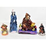 ROYAL DOULTON; four figures comprising HN1493 ‘The Potter’, HN2554 ‘Masque’, HN3236 ‘Falstaff’ and