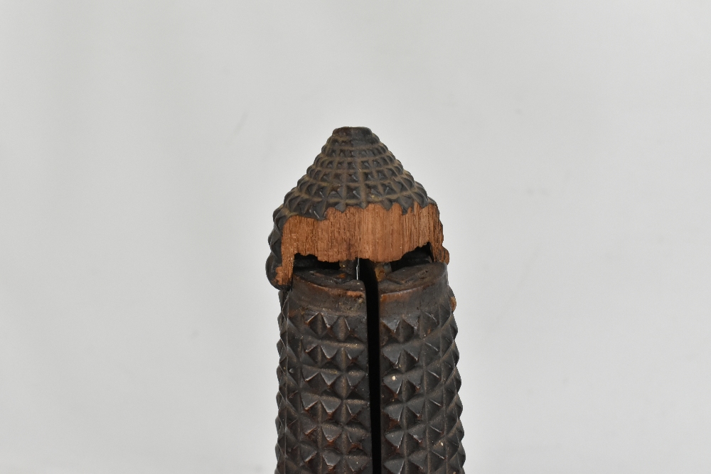 A late 19th century Anglo Indian sewing companion with detachable cylindrical folding surmount, - Image 5 of 8