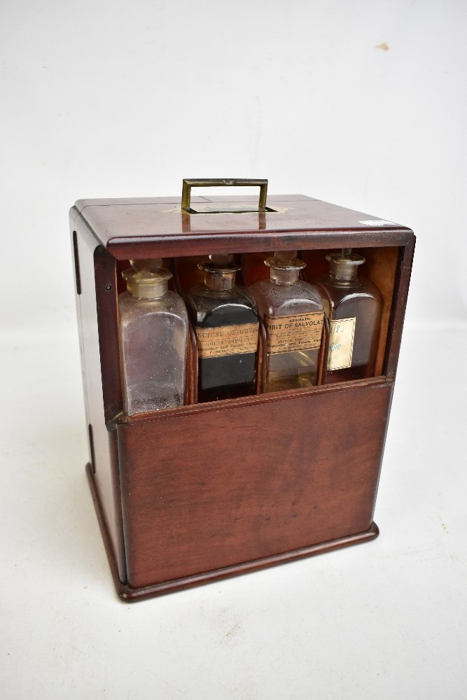 An early 19th century mahogany cased apothecary cabinet, the two hinged doors enclosing a part - Image 6 of 6