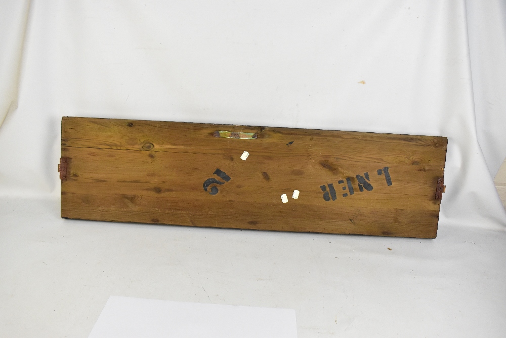 RAILWAY INTEREST; an L.N.E.R. 'Daybrook' wooden signal box sign bearing metal plaque stamped G.N.R., - Image 4 of 4