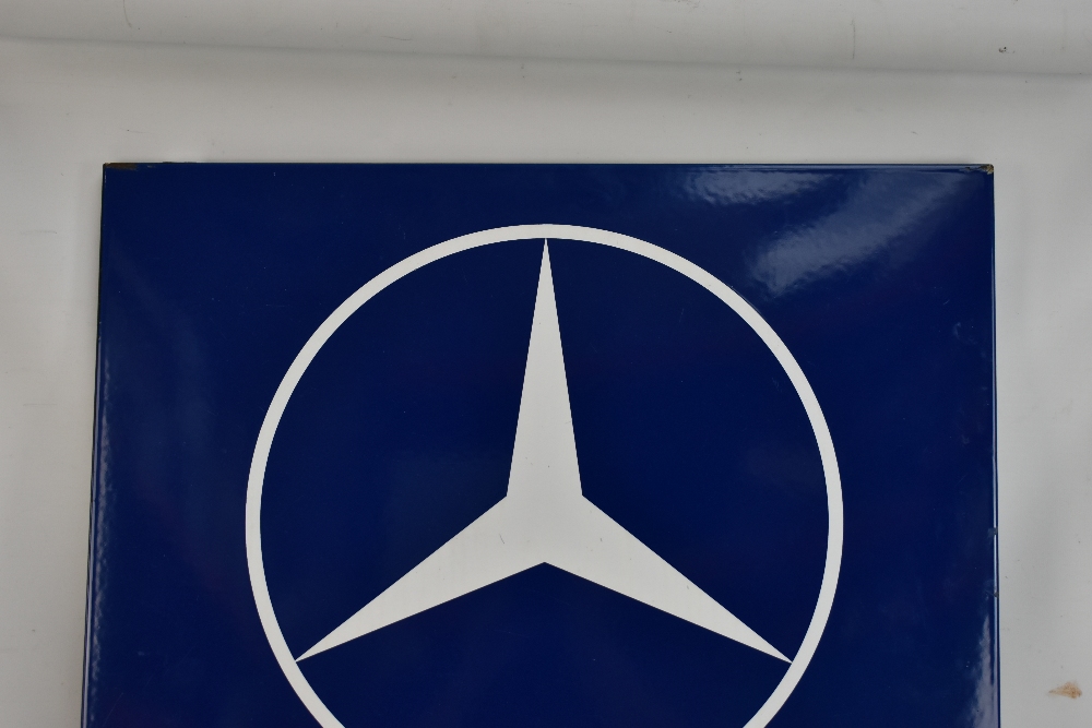 MERCEDES-BENZ; an 'Original Ersatzteile' enamelled advertising sign for genuine Mercedes-Benz - Image 2 of 5