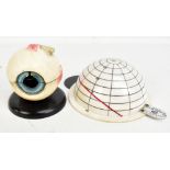 T GERRARD & CO LTD; a 20th century eye autonomy, height 10cm, together with a Krimsky eye cup
