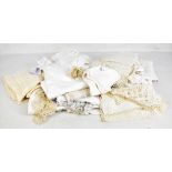 A large quantity of Victorian and later linen and lace work.Additional InformationPlease refer to