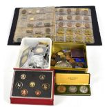 A Royal Mint 1987 proof coin collection in original case with certificate and a large collection