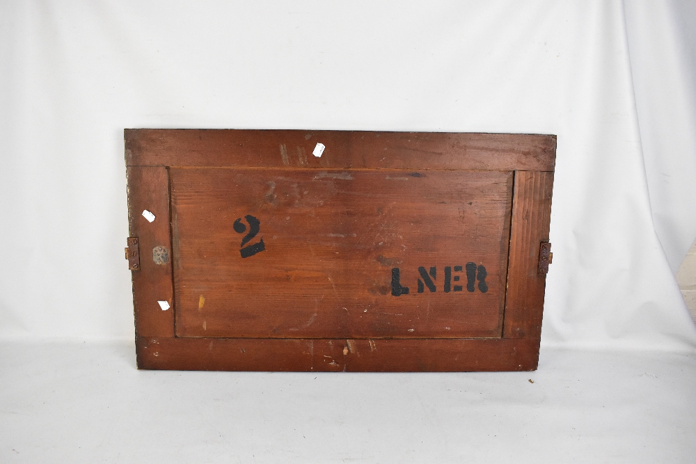 RAILWAY INTEREST; an L.N.E.R. 'Daybrook' wooden signal box sign bearing metal plaque stamped G.N.R., - Image 3 of 4