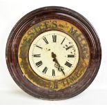 NESTLÉ; an early 20th century 'Nestle's Swiss Milk Chocolate' advertising tin plate wall clock,