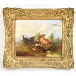PAUL JONES (FL.1856-1879); oil on canvas, game dogs, signed and with Colmore Galleries label, 20 x