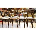 Four mid-20th century bentwood chairs (4).Additional InformationSurface marks throughout, slightly