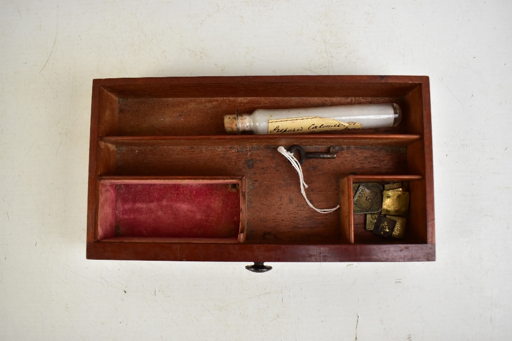 An early 19th century mahogany cased apothecary cabinet, the two hinged doors enclosing a part - Image 3 of 6