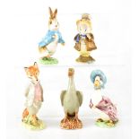 Four Beswick F Warne & Co Ltd Beatrix Potter figures, 'Amiable Guinea Pig',