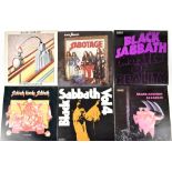 Seven albums by Black Sabbath, five on Nems Records,