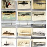 A quantity of postcards relating to shipping to include Canadian Pacific Liner Empress of Britain,