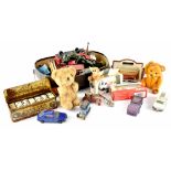 A quantity of mainly diecast playworn vehicles to include a Massey Ferguson combine harvester,