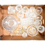 A quantity of mainly Stuart Crystal glassware to include drinking glasses, wine glasses, decanters,