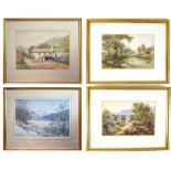 W APPLETON; pair of watercolours, rural landscapes, one indistinctly titled lower right, 17 x 25cm,