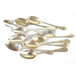 Four sets of four hallmarked silver teaspoons to include London 1815 (maker's mark rubbed),