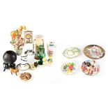 A quantity of various ceramics to include decorative plates,