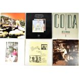 Twelve Led Zeppelin LPs to include orange green label pressings of 'Led Zeppelin One', 'Two',