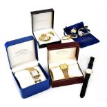 Omega; a 9ct gold ladies' wristwatch, the inside cover stamped 5115642,