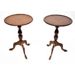 A pair of Regency-style mahogany wine tables,