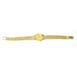 Seiko; a ladies' vintage 9ct gold Seiko quartz wristwatch,