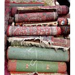 Various carpets to include Bokhara, Kilim, hand knotted, woollen, etc, various sizes.