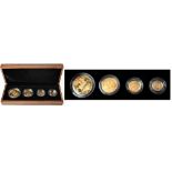 A Royal Mint cased 'Gold Proof Four Coin Sovereign Collection',