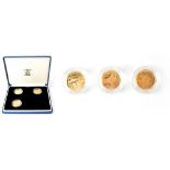 A Royal Mint cased set of three sovereigns commemorating the 60th Anniversary of D-Day 1944-2004,