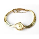 A ladies' vintage 9ct gold Accurist wristwatch,