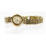 Bueche Girod; a ladies' 9ct gold wristwatch,