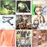 Nine LPs, mainly 1970s Rock to include 'Tubular Bells' green label,