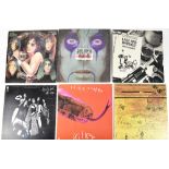 Nine Alice Cooper LPs to include 'Billion Dollar Babies', green label with billion dollar note,