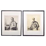 SIR FRANCIS DODD RA RWS (1874-1949); two drypoint etchings, portraits of James Craig Annan and