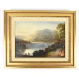 ATTRIBUTED TO JAMES YATES CARRINGTON (1857-1892); oil on board, 'Loch Lomond', unsigned, inscribed